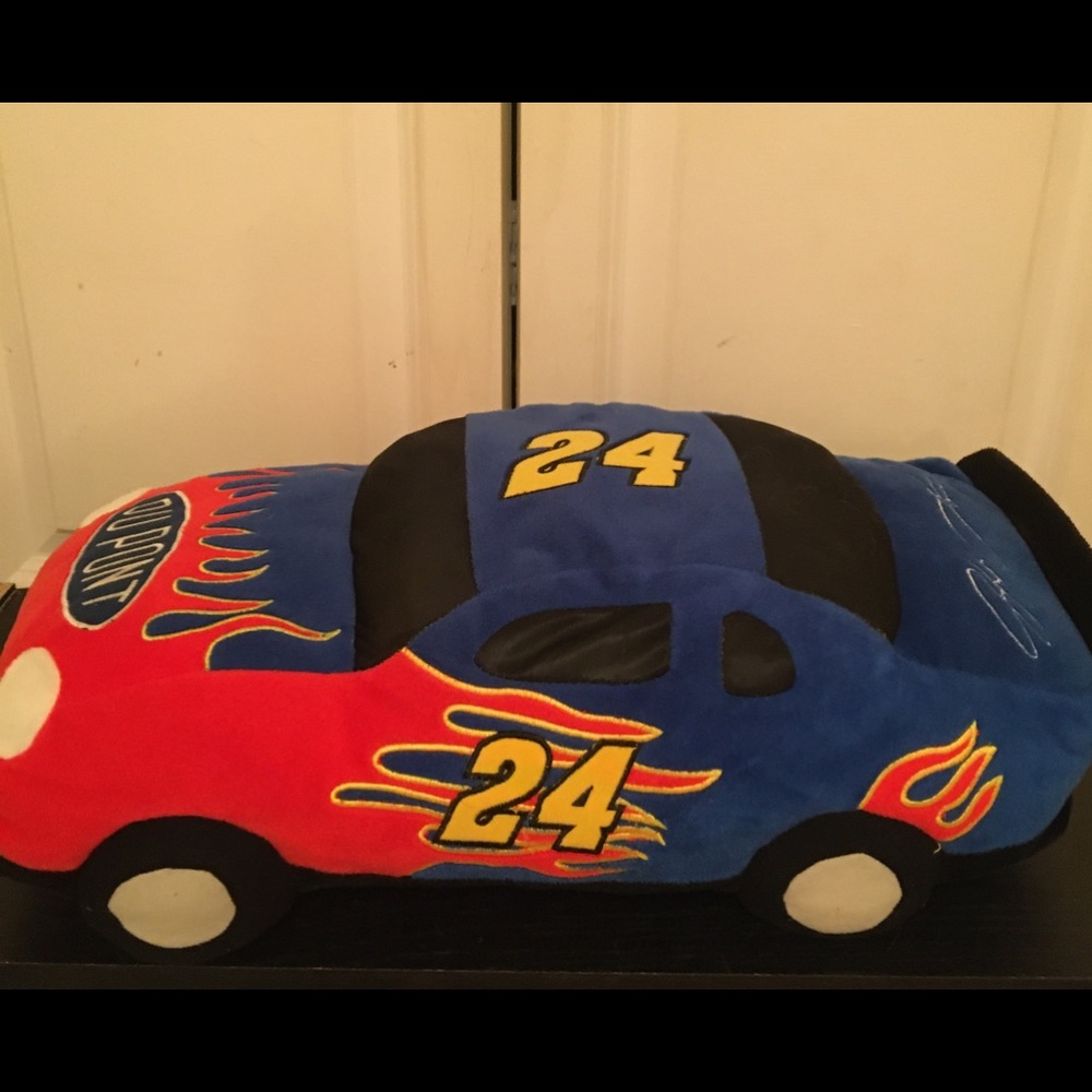 Jeff Gordon racecar pillow